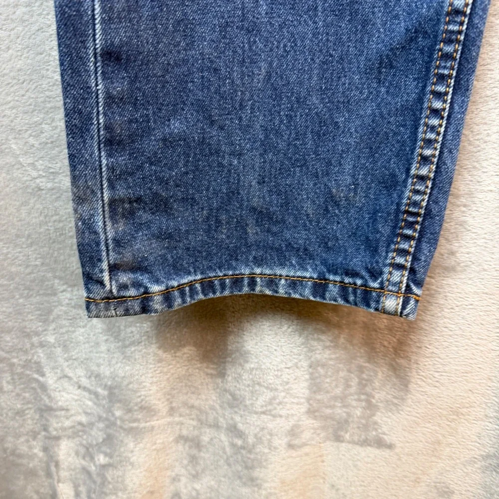 Levis Mens Jeans 38x30 Blue 505 Regular‎ Fit Straight Leg Denim Pants Western